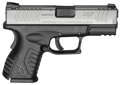 XDM 3.8 Compact 9mm 3.8 Inch Hammer Forged Steel Barrel Melonite Finish Polymer Frame Bi-Tone One 13 Round and One 19 Round Magazines