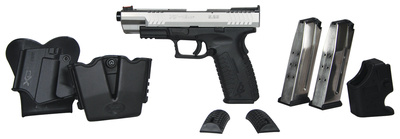 XDM-5.25 .45ACP 5.25 Inch Match Grade Barrel Red Fiber Optic Front Sight Adjustable Target Rear Sight Bi-Tone 10 Round