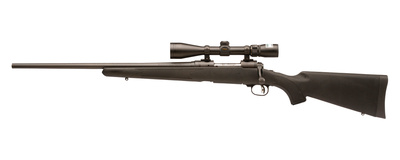 Model 11 Trophy Hunter XP Package .270 Winchester Short Magnum 24 Inch Blued Barrel Black Synthetic Stock 2 Round Includes Nikon 3-9x40mm Riflescope Mounted Left Handed