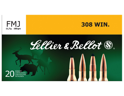 Rifle Ammunition .308 Winchester 180 Grain Full Metal Jacket