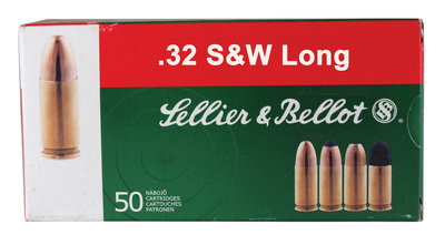 Handgun Ammunition .32 Smith & Wesson Long 100 Grain Lead Round Nose
