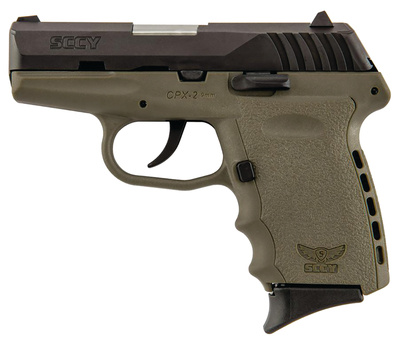CPX-2 Without Manual Safety 9mm Caliber 3.1 Inch Barrel Carbon Black Hard Nitride Slide Finish Dark Earth Frame 10 Round