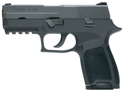 P250 Compact .45 ACP 3.9 Inch Barrel Contrast Sights Black Nitron Slide Finish 9 Round