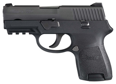 P250 Subcompact .40 S&W 3.6 Inch Barrel Contrast Sights Black Nitron Slide Finish 1913 Accessory Rail 12 Round