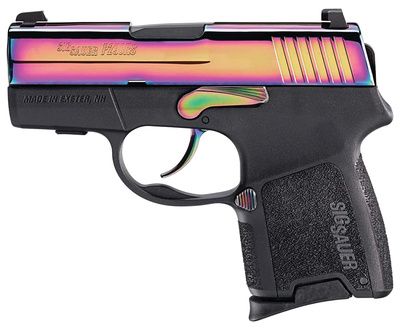 P290RS Re-Strike 9mm 2.9 Inch Barrel Siglite Night Sights Rainbow Titanium Slide Finish 8 Round