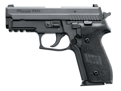 P229 With DAK Trigger .40 S&W 3.9 Inch Barrel Siglite Night Sights Black Nitron Slide Finish E2 Grips 12 Round