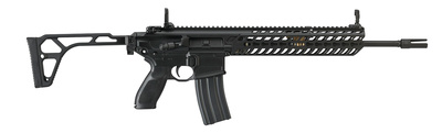 MCX Patrol 5.56mm NATO 16 Inch Barrel Aluminum KeyMod Handguard Flip-Up Sights Thin Folding Stock Black Finish 30 Round