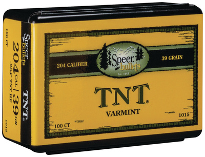 TNT Rifle Bullets .204 Diameter 39 Grain Hollow Point