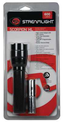 Scorpion HL C4 LED 600 Lumen Tactical Flashlight Black