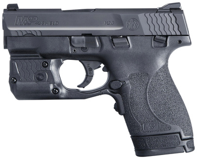 Model M&P40 Shield M2.0 With Crimson Trace Green Laserguard Pro Laser/Light .40 S&W 3.1 Inch Barrel Armornite Finish White Dot Sights Polymer Frame/Grips Thumb Safety 7 Round