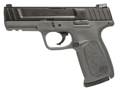 SD9 Self Defense 9mm 4 Inch Stainless Steel Barrel Armornite Finish White Dot Sights Gray Polymer Frame 16 Round