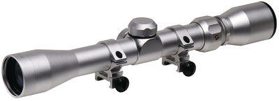 Trushot Riflescope 3-9x32mm Duplex Reticle Matte Silver Finish Includes Rings