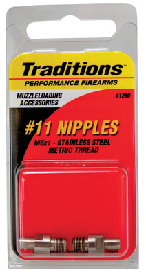 2 Stainless Steel Nipples For Traditions Muzzleloaders
