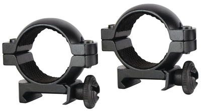 1 Inch Aluminum Scope Ring Medium Matte Black