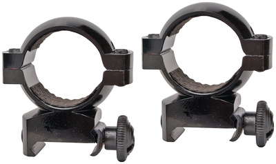 1 Inch Aluminum Scope Ring High Gloss Black