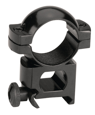 1 Inch Aluminum Scope Ring Quick Peep Gloss Black