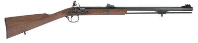 Deerhunter Muzzleloader .50 Caliber Flintlock 24 Inch Blue Octagonal Barrel Williams Metal Fiber Optic Sights Hardwood Stock