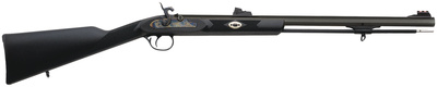 Deerhunter Muzzleloader .50 Caliber Percussion 24 Inch Blue Octagonal Barrel Williams Metal Fiber Optic Sights Black Synthetic Stock