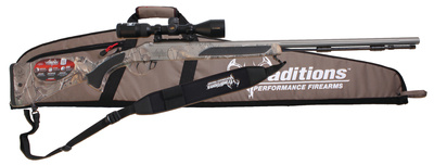 Vortek StrikerFire Crush Package .50 Caliber 28 Inch Barrel CeraKote Finish 3-9x40mm Nikon InLine XR Scope Hogue Soft Touch Overmold Stock Realtree Xtra Camo