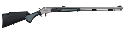 Vortek Ultralight .50 Caliber 28 Inch Barrel CeraKote Finish Williams Metal Fiber Optic Sights Black Hogue Overmold Stock