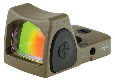 RMR Ruggedized Miniature Reflex Sight 1.0 MOA Red Dot Reticle Cerakote Flat Dark Earth