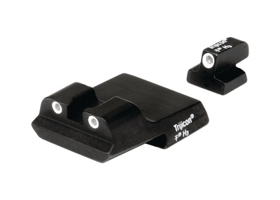 Bright And Tough 3-Dot Night Sights Smith & Wesson .40 Long Rear