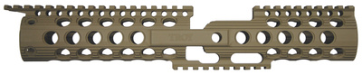 Delta-CX Free Float Drop-In BattleRail 12 Inch Flat Dark Earth