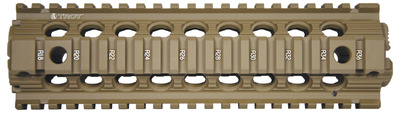 Drop In Battle Rail For Mid-Length Carbines 9 Inch Flat Dark Earth