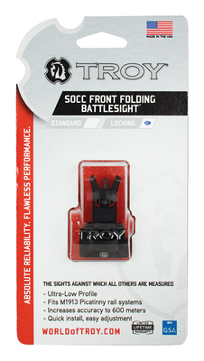 SOCC Ultra Low Profile Folding Front BattleSight Black