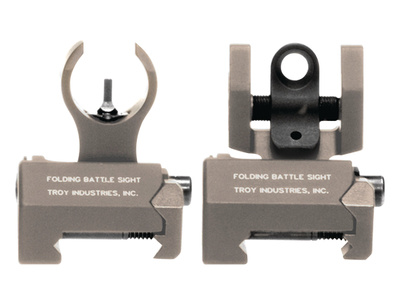 HK Front And Rear Folding Micro BattleSights Flat Dark Earth