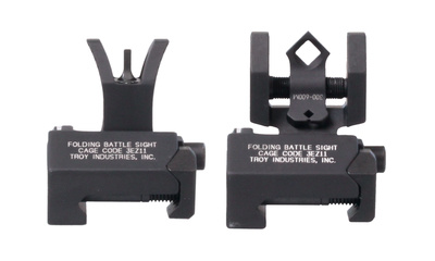 Micro Tritium M4 Front and DOA Rear Folding BattleSight Set Black