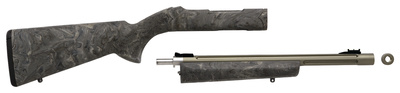 Ruger 10/22 Takedown Threaded Barrel and Stock Combo 16.5 Inch Threaded Barrel OD Green Finish Adjustable Sights Ghillie Green Hogue Overmolded Stock