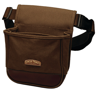 Deluxe Canvas Shell Pouch Brown
