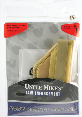 Sidekick Body Armor Holsters Size 1 Fits Small Autos .22-.25 Caliber Neutral Ambidextrous