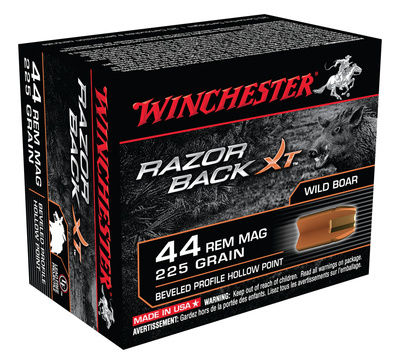 Razorback XT Handgun Ammunition .44 Remington Magnum 225 Grain Hollow Point