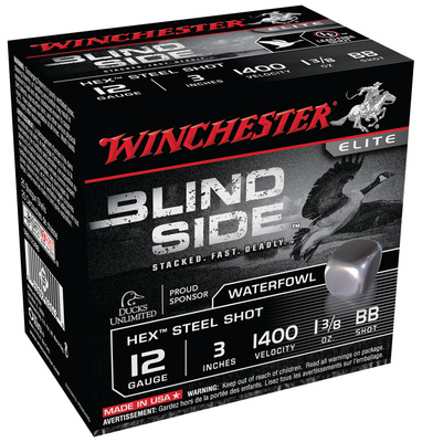 Blind Side Steel Hex Magnum Waterfowl 12 Gauge 3 Inch 1400 FPS 1.375 Ounce BB