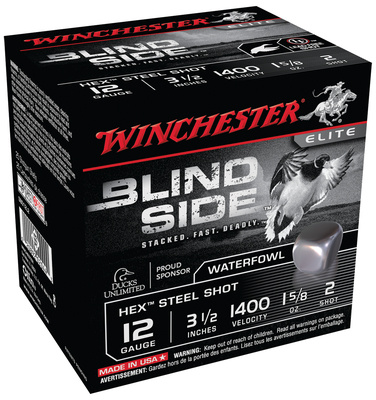 Blind Side Steel Hex Magnum Waterfowl 12 Gauge 3.5 Inch 1400 FPS 1.625 Ounce 2 Shot