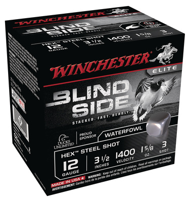 Blind Side Steel Hex Magnum Waterfowl 12 Gauge 3.5 Inch 1400 FPS 1.625 Ounce 3 Shot