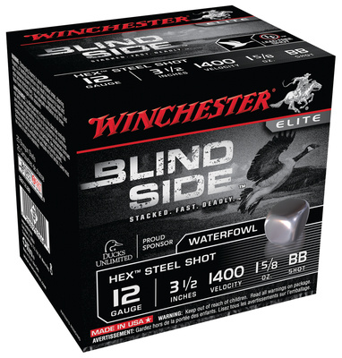 Blind Side Steel Hex Magnum Waterfowl 12 Gauge 3.5 Inch 1400 FPS 1.625 Ounce BB