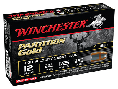 Partition Gold 12 Gauge 2.75 Inch 1725 FPS 385 Grain Sabot Slug