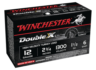 Double X High Velocity Turkey Loads Copper Plated Buffered 12 Gauge 2.75 Inch 1300 FPS 1.5 Ounce 6 Shot