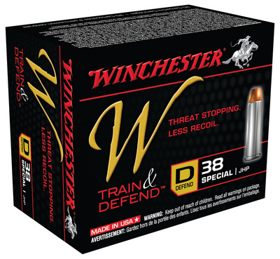 Winchester W Defend .38 Special 130 Grain Jacketed Hollow Point