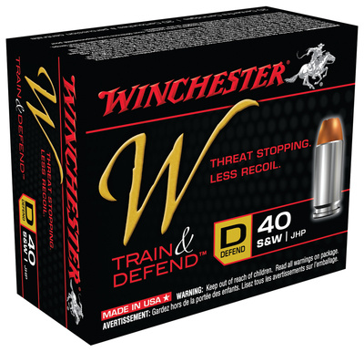 Winchester W Defend .40 S&W 180 Grain Jacketed Hollow Point