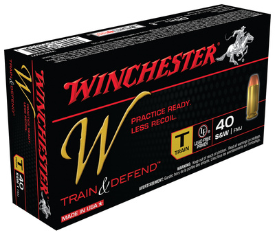 Winchester W Train .40 S&W 180 Grain Full Metal Jacket