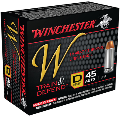 Winchester W Defend .45 ACP 230 Grain Jacketed Hollow Point