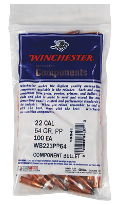 Rifle Bullets .224 Diameter 64 Grain Power Point