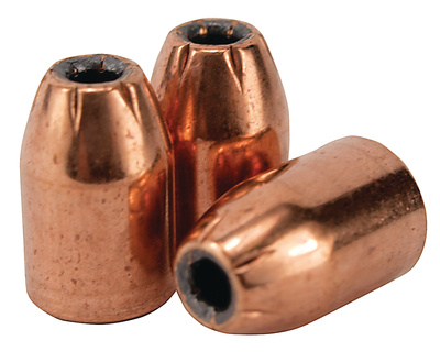 Handgun Bullets .400 Diameter 180 Grain Jacketed Hollow Point Hotched