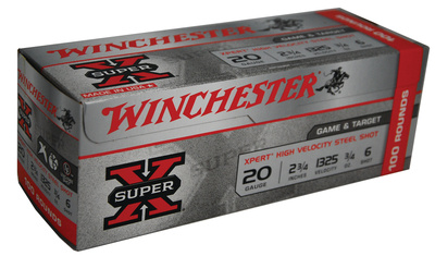 Value Pack Super-X Xpert Steel Game & Target 20 Gauge 2.75 Inch 1325 FPS .75 Ounce 6 Shot 100 Rounds