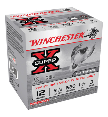 Super-X Xpert Steel Waterfowl Load 12 Gauge 3.5 Inch 1550 FPS 1.375 Ounce 3 Steel Shot