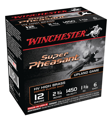 Super-X Pheasant High Velocity 12 Gauge 2.75 Inch 1.375 Ounce 1450 FPS 6 Shot